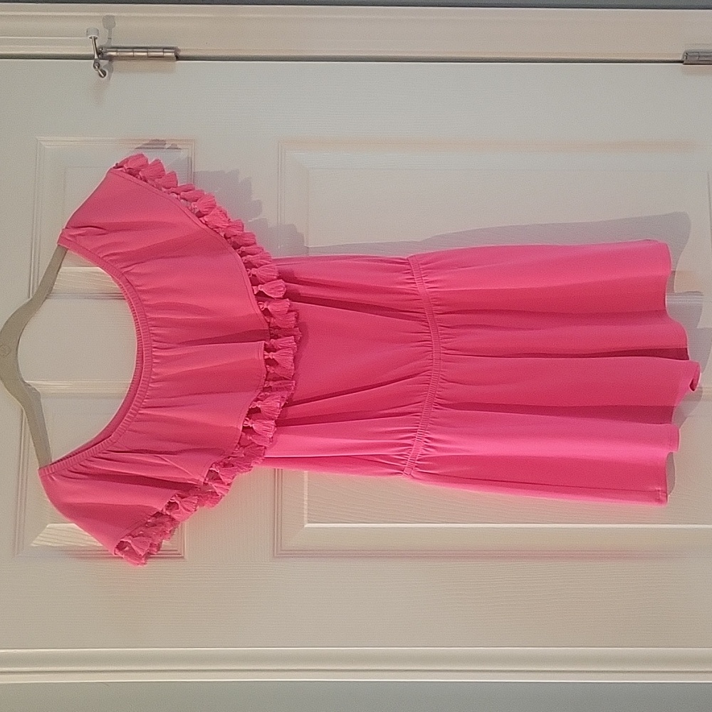 Lilly Pulitzer pink off shoulder romper size xxs